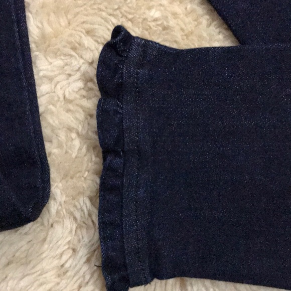 Jeans with lace up front and frill bottom - Picture 2 of 4